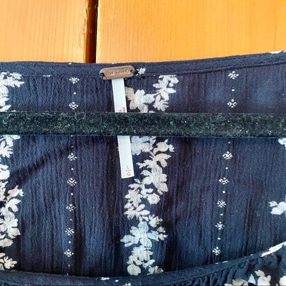 Free People Black and White Long Sleeve Maxi Dress Set Large - Picture 4 of 14